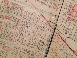 Plan du Marais (extrait). Intérêt esthétique actuel. Direction de l'urbanisme. Préfecture de la Seine. Echelle 1/2 000. 1965.