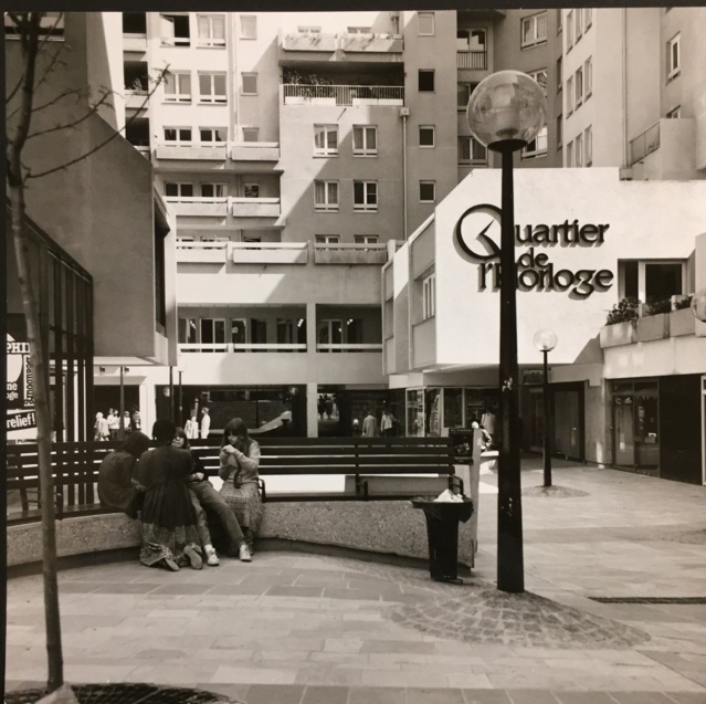 Le centre piéton du Quartier de l'Horloge. (Source : Archives d'architecture du XXème siècle.)