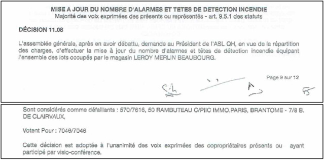 Quand le plus grand propriétaire dans le Quartier de l'Horloge dissimule le nombre de ses équipements de sécurité.