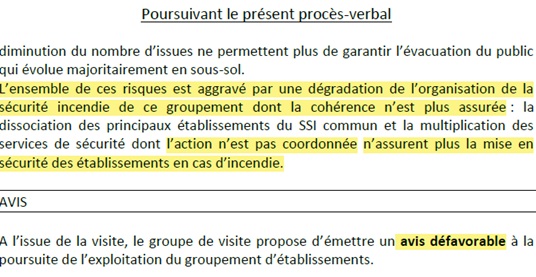 Quelles sont les bases de la répartition des charges de sécurité incendie dans le Quartier de l’Horloge ? 