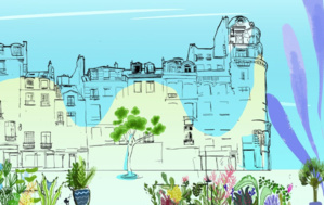 Rue du Grenier-Saint-Lazare face au quartier de l'Horloge. Image Ana. Rue du Grenier-Saint-Lazare face au quartier de l'Horloge. Image Ana.