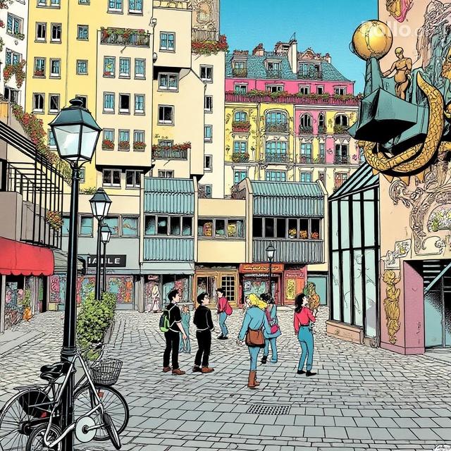 Le Quartier de l’Horloge, à Paris, a remplacé un îlot insalubre rasé à la fin des années 1970. Il compte aujourd’hui 750 logements ainsi que 27 000 m² de commerces et de parkings.