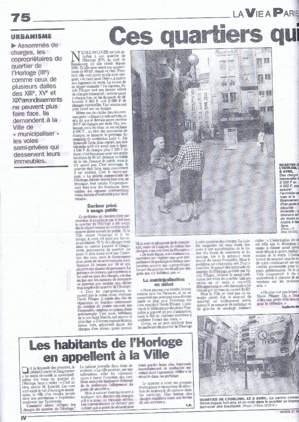 La gestion du Quartier de l'Horloge? Un sujet d'étonnement!