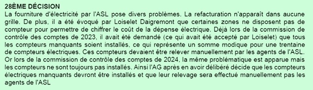Les manquements identifiés dès 1982 persistent encore en 2025. Pourtant, l’assemblée générale, convoquée par ORALIA SULLY GESTION, a choisi de ne pas se prononcer sur cette demande, au profit du Conseil de gestion. Une situation qui met en lumière les faiblesses de l’ASL et ses difficultés à régler ses propres problèmes. Une année plus tard, aucune solution ne semble avoir été proposée, ni pour un comptage fidèle, ni pour une répartition équitable.