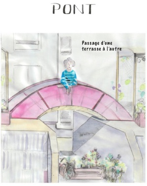 Un pont, symbole de l'union entre les générations qui habitent le quartier, l'un des objets de l'association TEMPO, relie deux terrasses en hauteur et offre un point de vue unique sur la fameuse Horloge ! Un pont, symbole de l'union entre les générations qui habitent le quartier, l'un des objets de l'association TEMPO, relie deux terrasses en hauteur et offre un point de vue unique sur la fameuse Horloge !