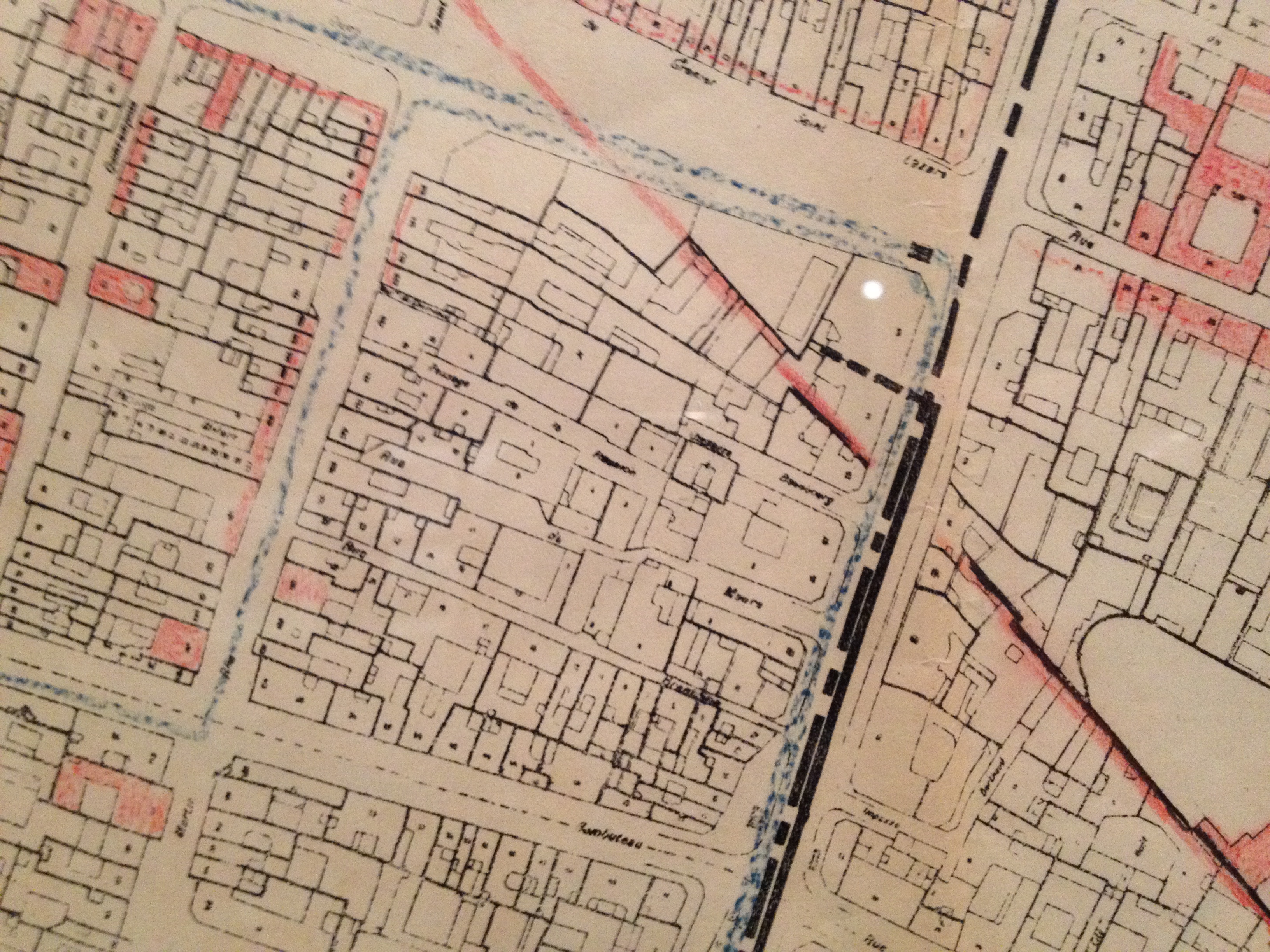 Plan du Marais (extrait). Intérêt esthétique actuel. Direction de l'urbanisme. Préfecture de la Seine. Echelle 1/2 000. 1965.