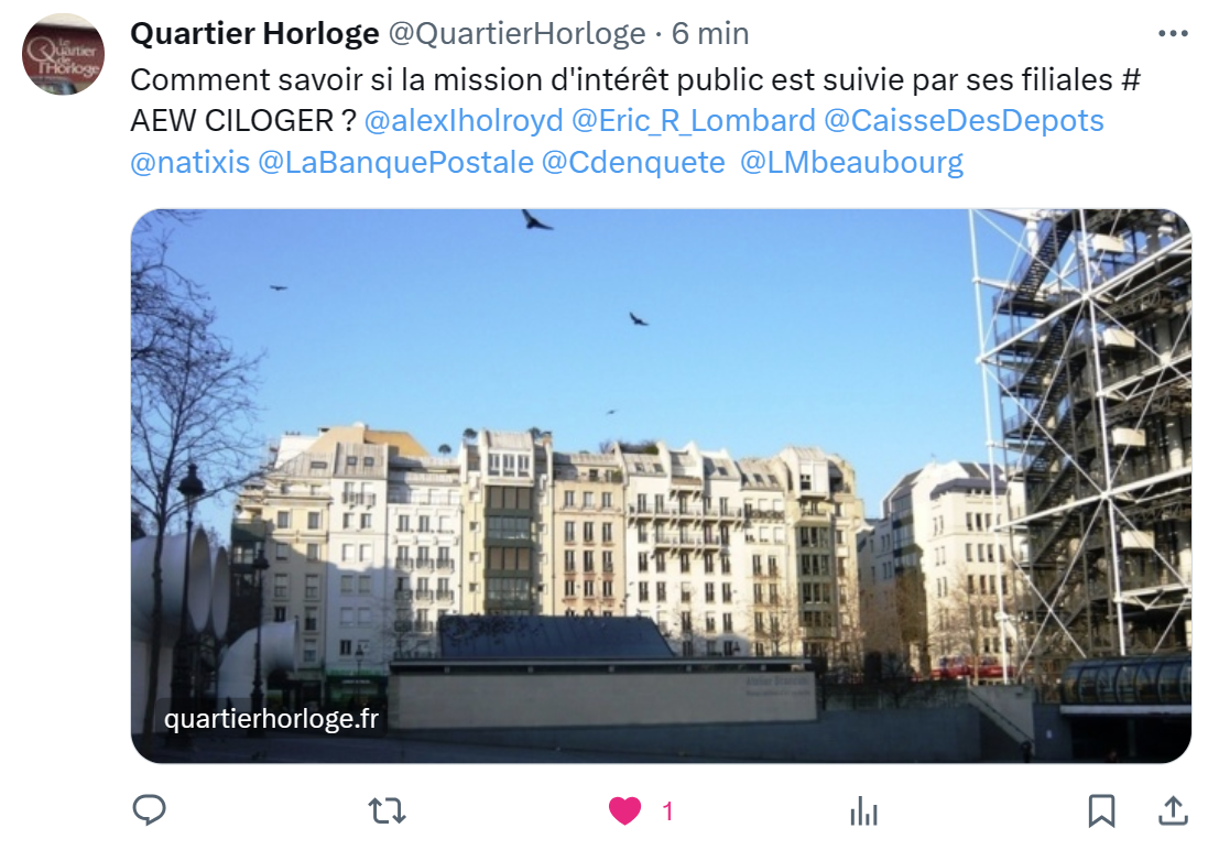 Le blog est aussi présent sur les réseaux sociaux.