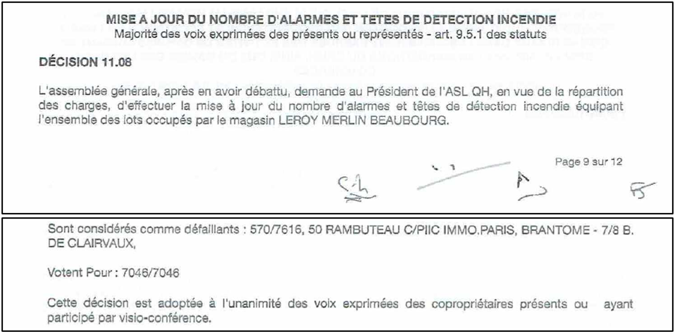 Quand le plus grand propriétaire dans le Quartier de l'Horloge dissimule le nombre de ses équipements de sécurité.