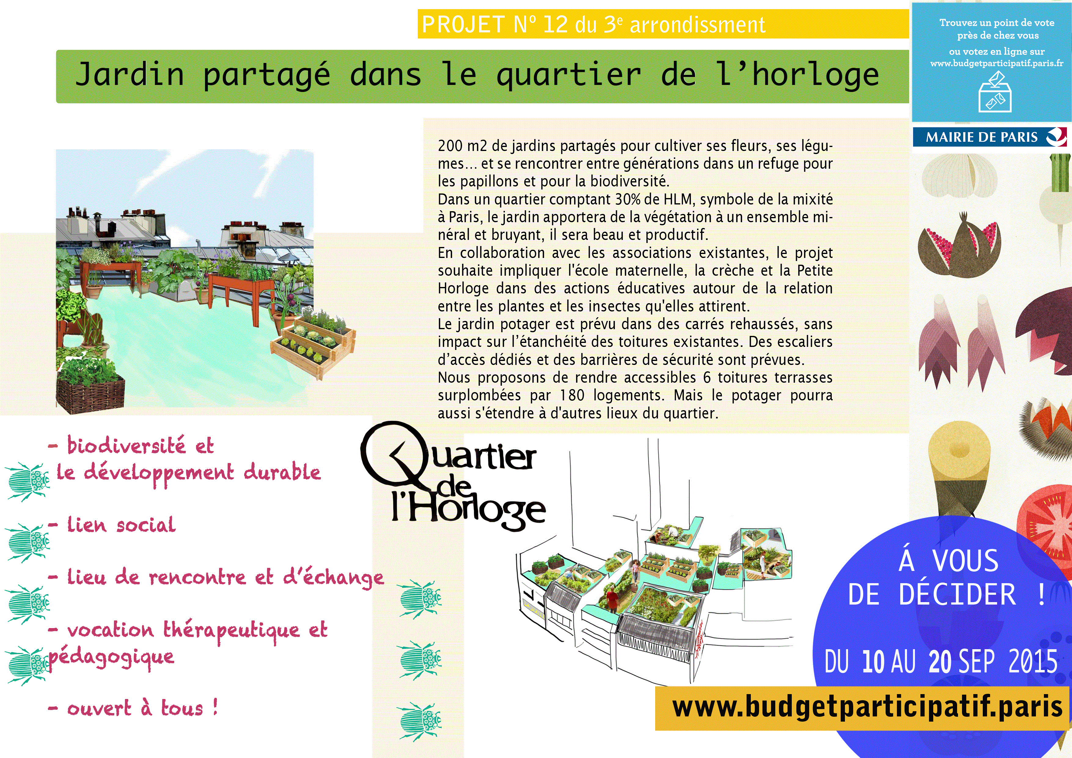 Madame la Maire, j'ai une idée! - Un Jardin partagé dans le Quartier de l'Horloge
